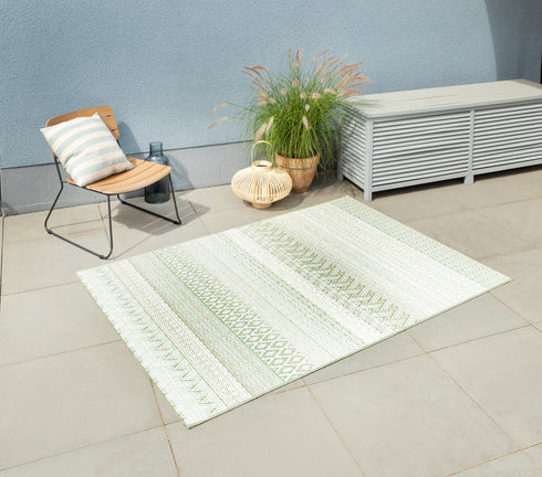 Outdoor Teppich | Für Drinnen und Draußen | UV-Beständig | Grün